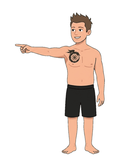 Illustrated Connor pointing toward the workflow options